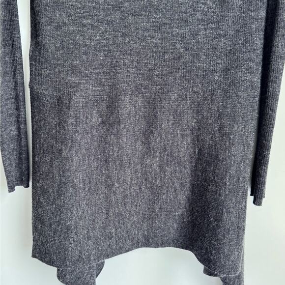 Allsaints 100% Merino Wool Slate Gray Cardigan Sweater Open Front X Small - Picture 6 of 6